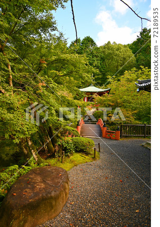Daigoji Temple Benten-do Red-painted Ring Bridge Daigoji Temple Benten-do Red-painted Ring Bridge 72189535