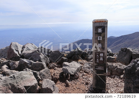 從富士山的山頂鳥瞰板樁和宇都宮地區。 從富士山的山頂鳥瞰板樁和宇都宮地區。 72189619