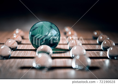 Abstraction. Close-up. Round, transparent balls. Soil for flowers Abstraction. Close-up. Round, transparent balls. Soil for flowers 72190028
