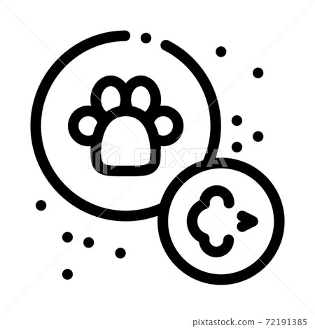 allergy on animals black icon vector illustration allergy on animals black icon vector illustration 72191385