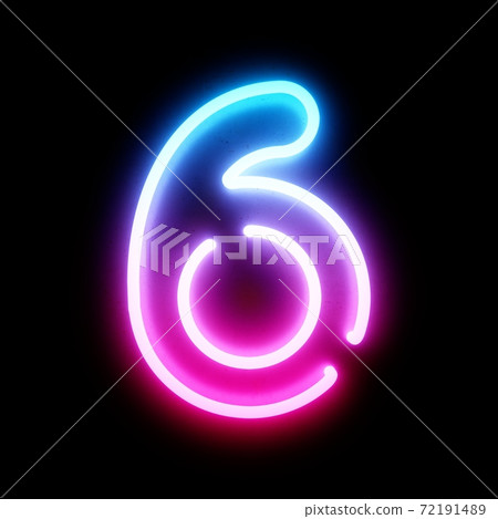 3D Rendering Bleu and Pink Neon Lights Font on dark background 3D Rendering Bleu and Pink Neon Lights Font on dark background 72191489