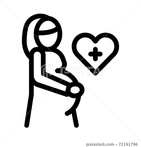 pregnant woman black icon vector illustration pregnant woman black icon vector illustration 72191796
