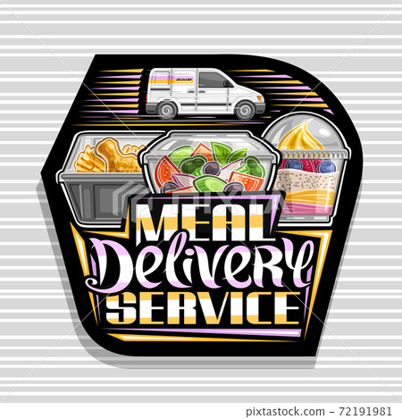 Vector logo for Meal Delivery Service 72191981