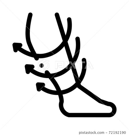 healthy leg black icon vector illustration 72192190