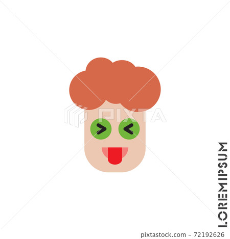 Mocking Funny Humor Eyes Closed Emoticon boy, man Icon Vector Illustration. color Style. Mocking Funny Humor Eyes Closed Emoticon boy, man Icon Vector Illustration. color Style. 72192626