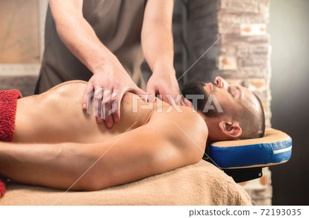 Chest and neck massage stock photo. Image of female - 148057610