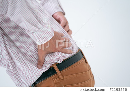 Senior male part of low back pain 72193256