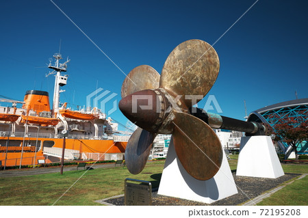 Antarctic Observation Ship Fuji and Propeller at Nagoya Port Garden Pier Antarctic Observation Ship Fuji and Propeller at Nagoya Port Garden Pier 72195208
