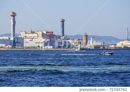 Ships traveling off the north coast of Osaka Nanko Ships traveling off the north coast of Osaka Nanko 72195742