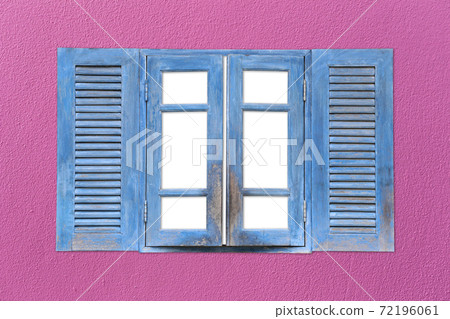 Old window with gaps in white color. Old window with gaps in white color. 72196061