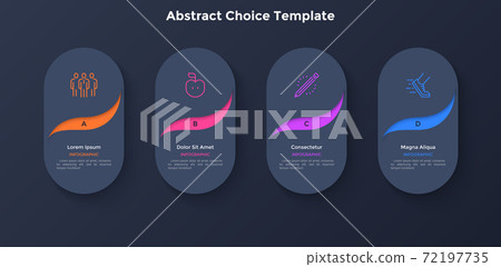 Modern Infographic Vector Template - Stock Illustration [72197735] - PIXTA