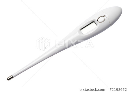 Electronic digital thermometer isolated on white background 72198652