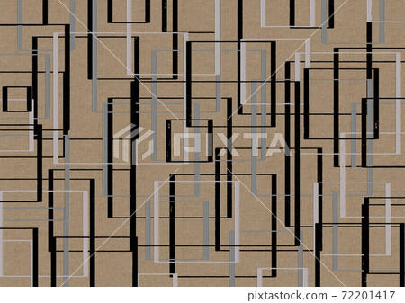 Retro square pattern written on canvas Retro square pattern written on canvas 72201417