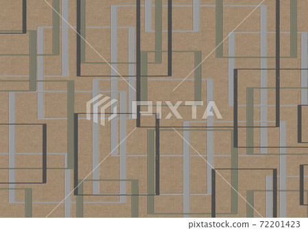 Retro square pattern written on canvas Retro square pattern written on canvas 72201423