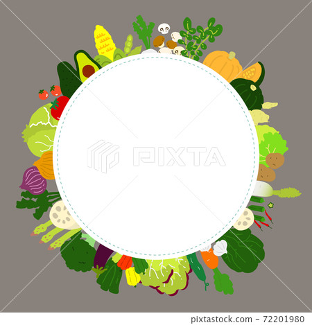 手繪插畫框架的蔬菜 手繪插畫框架的蔬菜 72201980