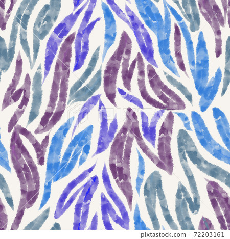 Watercolor stripes forming zebra skin ornament. Simple geometric seamless pattern made of wavy lines. Watercolor stripes forming zebra skin ornament. Simple geometric seamless pattern made of wavy lines. 72203161