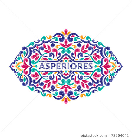 Colorful frame with leaves vector ornament. Colorful frame with leaves vector ornament. 72204041