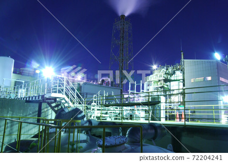 A factory like a fortress in the near future 72204241