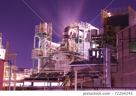 A factory like a fortress in the near future 72204245