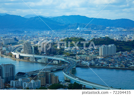 從福岡塔眺望室美河的都市風光 72204435