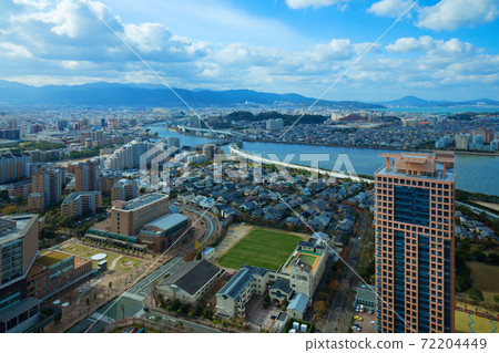 從福岡塔眺望室美河的都市風光 從福岡塔眺望室美河的都市風光 72204449