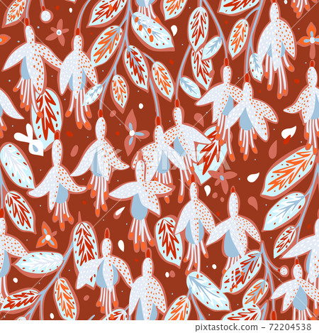 Floral seamless pattern. Summer flowers. 72204538