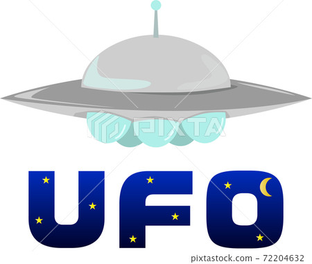Illustration of a simple ufo mark 72204632