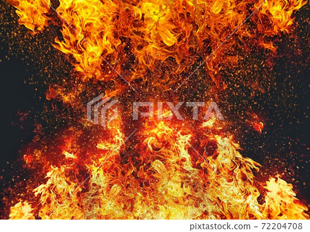 燃燒的火焰的抽象背景 72204708