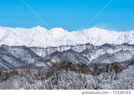冬天的白馬山(來自長野縣小川村) 冬天的白馬山(來自長野縣小川村) 72206165