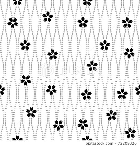 橘模式，櫻花，無縫背景紋理，日本模式，和服模式，浴衣模式 72209326