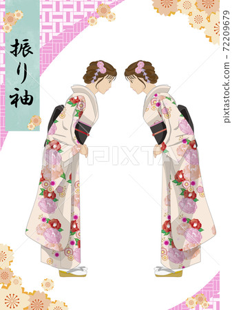 和服鞦韆袖成人儀式 和服鞦韆袖成人儀式 72209679