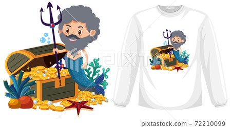 Merman on long sleeve shirt Merman on long sleeve shirt 72210099