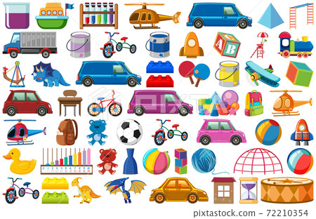 Set of various objects cartoon Set of various objects cartoon 72210354