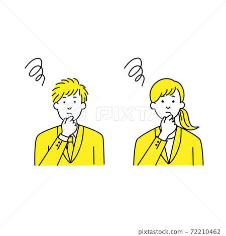 身穿西裝的男人和女人 身穿西裝的男人和女人 72210462