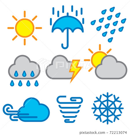 weather collection icon set 72213074