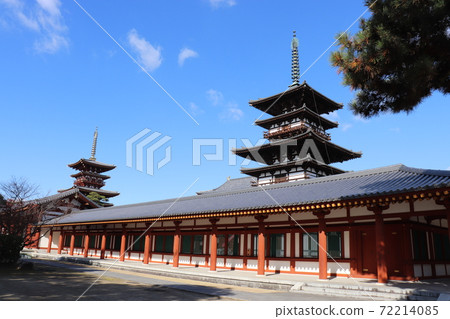 Yakushiji East Pagoda / West Pagoda World Heritage National Treasure Nara City Nara Prefecture Yakushiji East Pagoda / West Pagoda World Heritage National Treasure Nara City Nara Prefecture 72214085