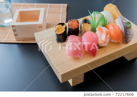 壽司壽司木Japanese日本清酒圖像背景素材 72217606