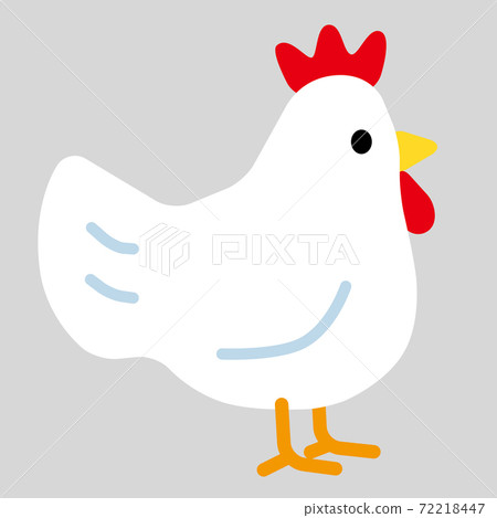 Rounded silhouette with chicken sideways (no line) Rounded silhouette with chicken sideways (no line) 72218447