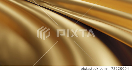 Gold luxury fabric background 3d render Gold luxury fabric background 3d render 72220094