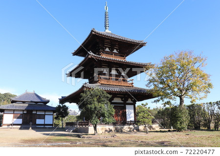 Hokiji Mie Pagoda世界遺產國寶奈良縣Ikaruga 72220477