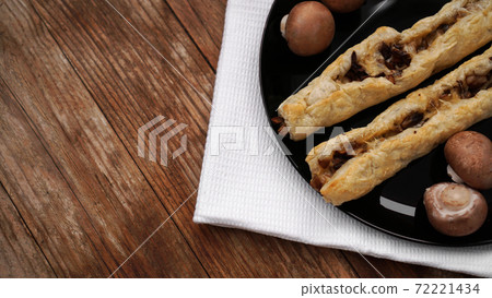 Rollini delicious pastries with mushrooms, champignons and cheese 72221434