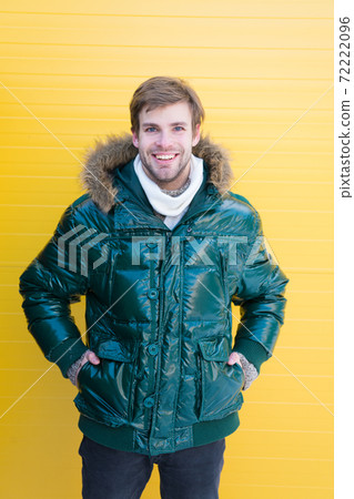 Dressing properly. Fashionable man in cold weather style. Dressing properly. Fashionable man in cold weather style. 72222096