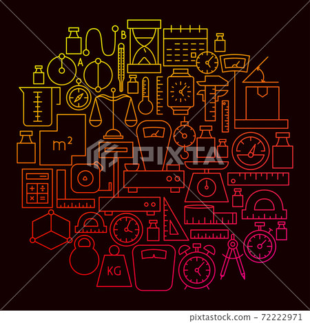 Measure Line Icon Circle Concept 72222971