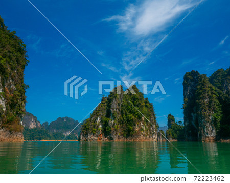 Islet of Lake Chaolan (Khao Sok, Surat Thani Province, Kingdom of Thailand) Islet of Lake Chaolan (Khao Sok, Surat Thani Province, Kingdom of Thailand) 72223462