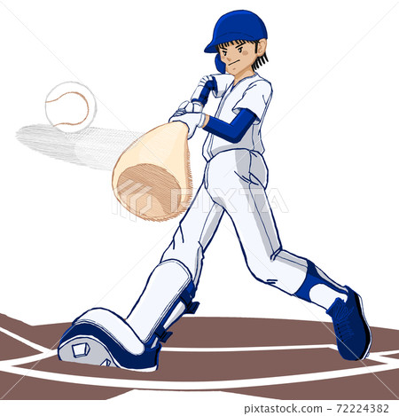 Baseball full swing home run contact 04 Baseball full swing home run contact 04 72224382