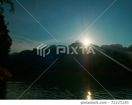Sunrise on Lake Chao Lan (Khao Sok, Surat Thani Province, Kingdom of Thailand) Sunrise on Lake Chao Lan (Khao Sok, Surat Thani Province, Kingdom of Thailand) 72225285