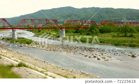 Ueda Dentetsu Bessho Line Chikumagawa Bridge Ueda Dentetsu Bessho Line Chikumagawa Bridge 72225618