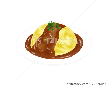 Illustration of egg dish / fluffy omelet rice Illustration of egg dish / fluffy omelet rice 72226044