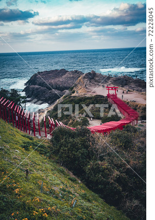 Yamaguchi Prefecture Motonosumi Shrine Senbon Torii 72228045