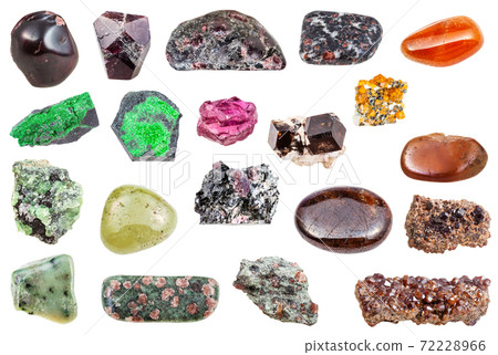 collage from various Garnet mineral gem stones collage from various Garnet mineral gem stones 72228966